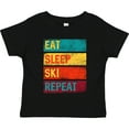 thumbnail image 3 of Inktastic Skiing Eat Sleep Ski Repeat Boys or Girls Toddler T-Shirt, 3 of 5