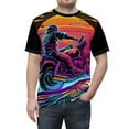 thumbnail image 5 of 1970's Retro Neon Lights Classic Motorcycle T-Shirt (S-3XL), 5 of 7