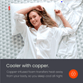 thumbnail image 4 of Layla Copper Infused Memory Foam Mattress King|Flippable Between Firm & Medium Soft Comfort, 4 of 7