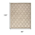 thumbnail image 4 of 8' X 10' Beige Geometric Flatweave Area Rug, 4 of 10