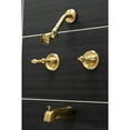 thumbnail image 2 of Kingston Brass KB240ACL American Classic Two-Handle Tub and Shower Faucet, Matte Black, 2 of 7