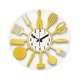 thumbnail image 4 of Reloj de pared acrílico, fácil de leer, reloj de pared para cocina, reloj silencioso para el hogar y la cocina. Oro, 4 of 8