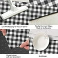 thumbnail image 3 of Black White Gingham Checkered Pattern Kitchen Rug Mat,Kitchen Runner Rugs Non Skid Washable,Decorative Kitchen Floor Mats for Kitchen,Sink,Laundry,17"X47", 3 of 5