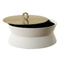 thumbnail image 4 of Uttermost Luxe White Shagreen Round Box, 4 of 5