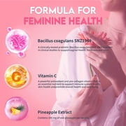 Feminine Balance Gummies - PH Balance and Immune Defense, Support Healthy Odor and Vaginal Flora - Vegan, Gluten-Free - 60 Gummies