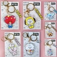thumbnail image 2 of Nuevo Anime Flores BTS BT21 Acrílico De Doble Cara Llavero Colgante De Oro Accesorios Regalo CHIMMY COOKY KOYA MANG RJ SHOOKY TATA, 2 of 4