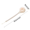 thumbnail image 2 of OAVQHLG3B Bath Brush, Loofah Brush for Bath & Shower, Made with Long Handle & Recycled, Soft Netting for Gentle Exfoliation, Back Brush for Men & Women, 2 of 4