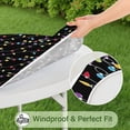 thumbnail image 5 of Multicolor Christmas Light Pattern Round Fitted Tablecloth with Elastic Edge,Dining Table Cover Waterproof,Outdoor Round Tablecloth for Camping,Dining,Indoor and Outdoor, 5 of 7