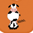 thumbnail image 4 of Inktastic Cow-moo. Boys or Girls Baby Bib, 4 of 4