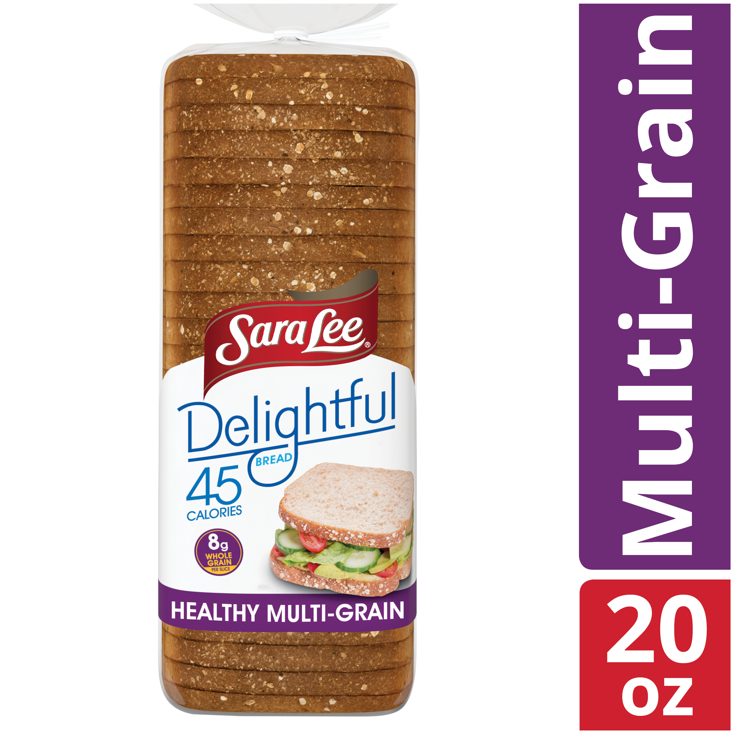 Sara Lee Delightful Healthy Multi Grain Bread 45 Calories Per Slice 1 