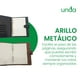 thumbnail image 5 of Carpeta de curpiel con block de 90 hojas de raya de 14.5 x 21 cm y arillo metálico., 5 of 6