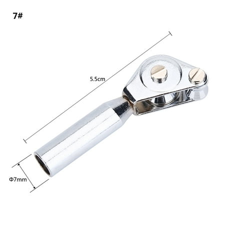 Stainless Steel Roller Rod Tip Guide Sea Boat Fishing Trolling Tackle Accessory (7#)