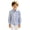 F171-Blue, variant on FYDUU Kids Boys Girls Long Sleeve Striped Shirt Turndown Collar Button Down Shirts Fall Back To School Shirt Formal Children's Tops 3-4 Years