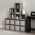 thumbnail image 3 of Librería Furinno Luder en forma de cubo de roble francés de 2 niveles, 3 of 6