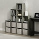 thumbnail image 3 of Librería Furinno Luder en forma de cubo de roble francés de 2 niveles, 3 of 6