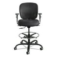 thumbnail image 4 of Safco Vue Heavy Duty Extended Height Stool Black Office Chair, 4 of 5