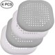 thumbnail image 3 of Paquete de 2 protectores de drenaje ZHCH de silicona con ventosa para lavabo de ducha bañera blanco gris, 3 of 5