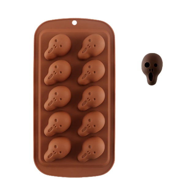 Silicona Para Halloween, Molde Para Pasteles Y Chocolate, Herramienta Para Hornear Para Pudines Diy, Dulces, Chocolates seitruly HA042699-01