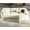 White 4 seat, variant on VanAcc Modular Sectional Sofa, 114" Oversized Down Filled Sectional Couch, 4 Seats L Shaped Cloud Sofa with Chaise, Ottoman, Comfy Couch, White Linen