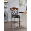 thumbnail image 2 of Hillsdale Furniture Dundee Metal Counter Height Commercial Grade Swivel Stool, Dark Coffee, 2 of 2