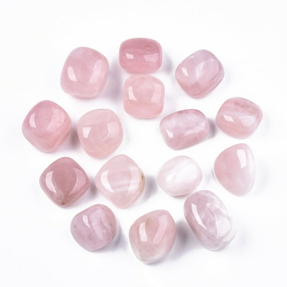 Natural Rose Quartz Beads Healing Stones for Energy Balancing Meditation Therapy Tumbled Stone Vase Filler Gems No Hole/Undrilled Nuggets 24~30x18~28x11~22mm 250~300g/bag Rose Quartz