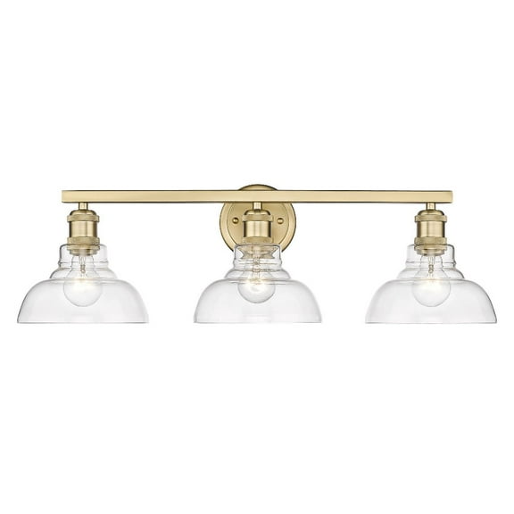 Yep by Golden Lighting Carver 3-light Vanity in Brushed Champagne Brass