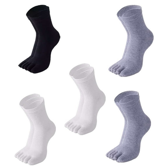 CATIEBYE 5 Pairs Men's Athletic Socks Moisture Wicking Cotton Size 11-13
