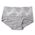 thumbnail image 2 of Up to 65% Off High Waisted Women's Physiological Underwear Women's Cotton Plus Size Compression And Hip Lifting Breathable Shorts Gray 3XL, 2 of 3