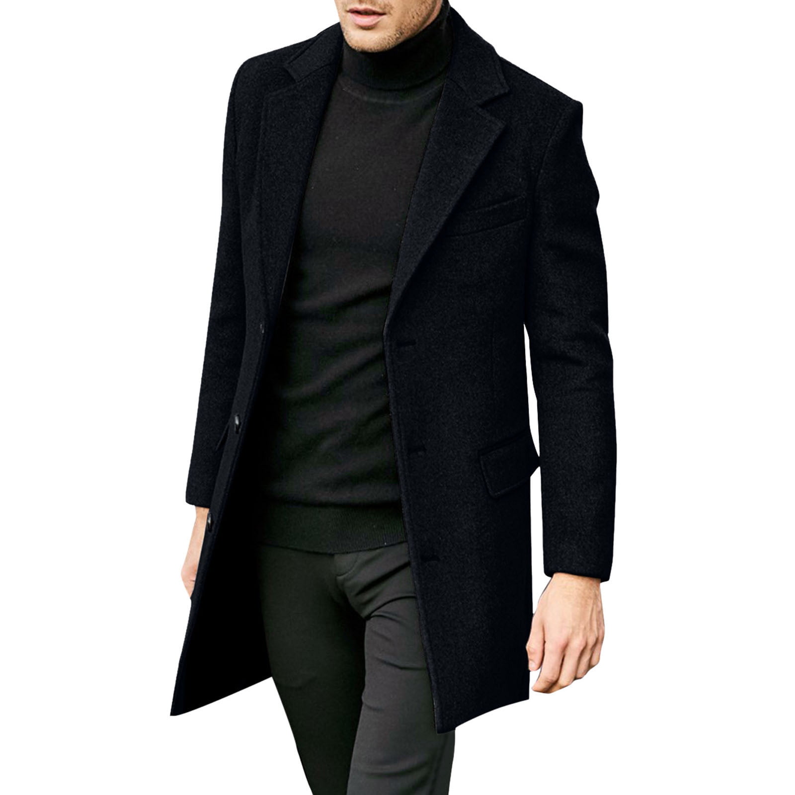 Outfmvch Winter Coats For Men Coats For Men Men Plus Size Winter Coat Lapel Collar Long Sleeve Padded Leather Jacket Vintage Thicken Coat Sheepskin Jacket Jackets For Men Navy 4Xl