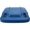 thumbnail image 3 of Eease 1PC Large Waste Bin Lid Trash Can Lid Plastic Trash Bin Lid Dustbin Accessories for Outdoor Garden Replacement (Blue, 50L), 3 of 5