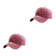 thumbnail image 2 of Minnieouse Gorra de béisbol para amantes del algodón en primavera 2020, gorra informal, Snapback, ajustable, transpirable, sombreros sólidos para vino rojo 2piezas Minnieouse CBP032087, 2 of 5