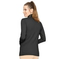 thumbnail image 3 of Stretch Is Comfort Women's Warm Long Sleeve Turtleneck Top Black X-Large, 3 of 6