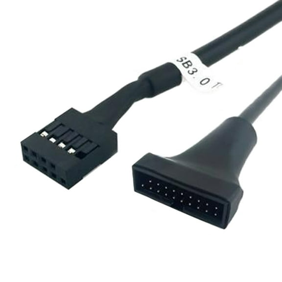 SPRING PARK PC USB 2.0 9Pin Male to Motherboard 3.0 20Pin Female Adapter Cable Converter