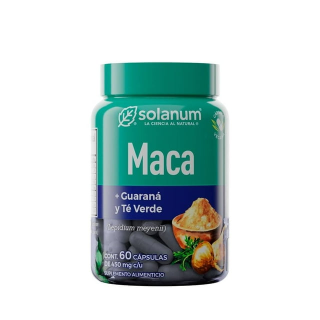 Suplemento alimenticio Solanum HB maca + guaraná 60 cápsulas de 450 mg
