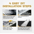 thumbnail image 3 of Waterlock 5" Leaf Protection Micromesh Gutter Guards - Stainless Steel Mesh & Aluminium Gutter Covers - Fits K-Style Gutters, 3 of 9