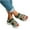 Green, variant on WIZUTIZ Wedge Sandals for Women Dress Sandals for Women Stretchy Retro Comfort Beach Sandals Pull-On Round Toe Shoes Mid Heel (2"-3") Medium Solid Sandals for Older Women Going Out Up to 60% Off Black