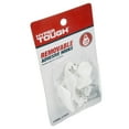 Hyper Tough Removable Hinged Hooks, 8 Count, White, Hinged Hooks and Adhesives Strips, Holds 1LB