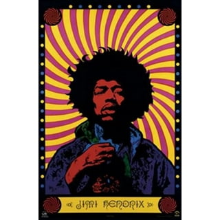 Jimi Hendrix by Stephen Fishwick Guitarist Reggae Music Cool Wall Decor Art  Print Poster 24x36 : : Home