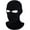 Black, variant on 2-Hole Knitted Full Face Cover Ski Neck Gaiter, Winter Balaclava Warm Knit Beanie for Outdoor Sports