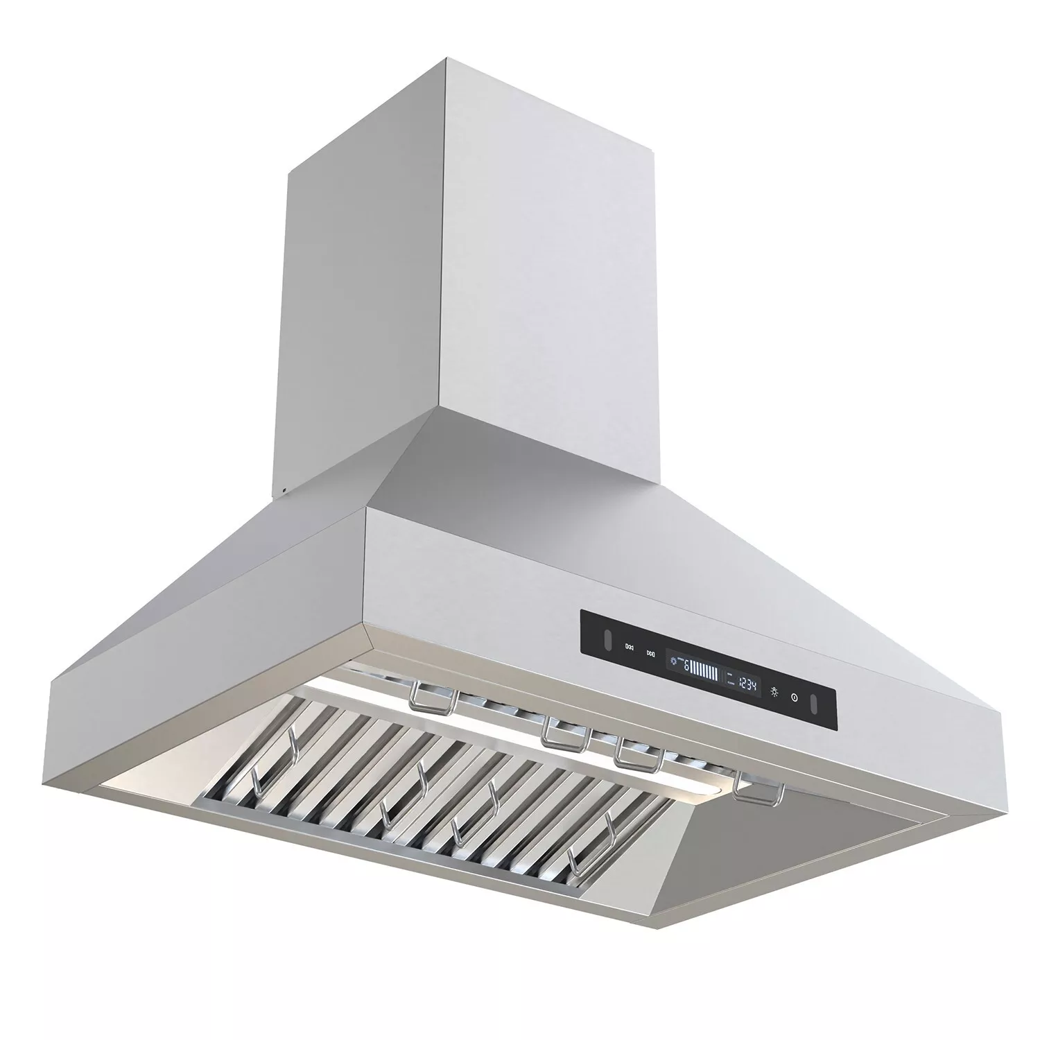 JOEAONZ Wall Mounted Range Hood 30" Kitchen Vent 900 CFM Duct Convertible Touch Control 9 Speed 120V