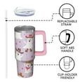 thumbnail image 3 of Halloween Tumbler 30 oz with Handle and Straw Ghost Skull Cup Halloween Gifts for Women Travel Mug Insulated Water Bottle, 3 of 5