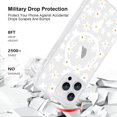 thumbnail image 4 of for iPhone 15 Pro Case [Compatible with Magsafe], Cute Flower Girls Women Clear Case Silicone Shockproof Protective Cover with Pretty Floral Pattern for iPhone 15 Pro, White, 4 of 5