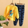 thumbnail image 2 of 2pcs Toddler Baby Boys Girls Shoulder Button Long-sleeved Underwear/pajamas/Homewear 0-5T, 2 of 2