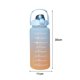 thumbnail image 3 of Bicicleta Botella de agua de 2000 ml con marcador de tiempo para taza de bebida deportiva al aire libre (azul), 3 of 7