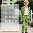thumbnail image 7 of Xoenoiee Green Shamrock Print Suit for Boys Formal Wedding Dress St. Patrick's Day Kids Boy Suits Boys' Birthday Party Homecoming Outfit Jacket and Pants Set, Size 9-10 Years, 7 of 7