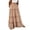 Khaki, variant on Qiopertar Women's Summer Boho Maxi Skirt A-Line Flowy Ruffle Tiered Elastic High Waist Beach Long Skirts With Pockets Casual Vacation Midi Skirt, Green XXL