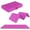 Pink, variant on Signature Fitness 4ft x 8ft x 2in Folding Gymnastics Mat, 4-Panel Exercise Mat with Handles, PVC Leather + EPE Foam, Multiple Colors