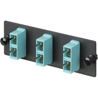 Panduit FAP6WBUDLCZ Single-Mode LC Fiber Adapter Panel - 6-Port, Blue, With Zirconia Ceramic Sleeves