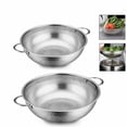 thumbnail image 5 of 2 Piece Stainless Steel Mesh Micro-Perforated Strainer Colander Set (3/5 Quart), 5 of 6