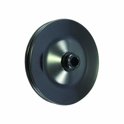 A-Team Performance Steel Key-Way Power Steering Pump Pulley Compatible with 1955-72 Chevy/GM Black- 1